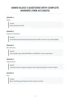 Ammo Block 5 Questions With Complete Answers &lpar;100&percnt; Accurate&rpar;
