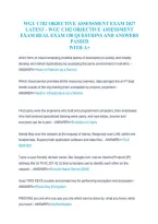 WGU C182 Objective Assessment Exam 2027 &vert; 150 Questions and Answers &vert; A&plus; Preparation