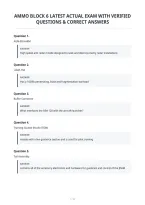 Ammo Block 6 Latest Actual Exam With Verified Questions & Correct Answers