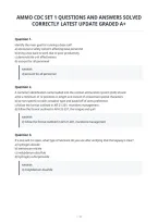 Ammo Cdc Set 1 Questions And Answers Solved Correctly Latest Update Graded A&plus;