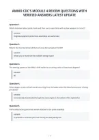 Ammo Cdc's Module 4 Review Questions With Verified Answers Latest Update