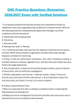 CHC Practice Exam &ndash; Scenario-Based Questions and Answers 2026&sol;2027
