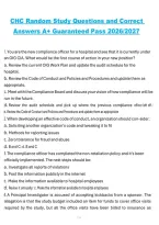 CHC Certification Exam &ndash; Random Practice Study Questions and Answers 2026&sol;2027