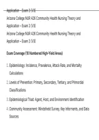Arizona College NUR 426 Community Health Nursing Theory and Application &ndash; Exam 2 &lpar;V3&rpar; QUESTIONS