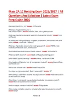 Mass 2A 1C Hoisting Exam 2026&sol;2027 &vert; All &NewLine;Questions And Solutions &vert; Latest Exam &NewLine;Prep Guide 2026
