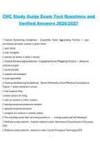 CHC Study Guide Exam &ndash; Practice Test Questions and Answers 2026&sol;2027