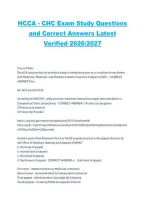 Package deal for CHC&ndash; CCB Certification Practice Test &ndash; Study Questions and Answers 2026&sol;2027