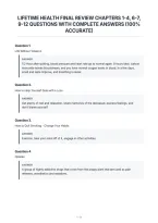 Lifetime Health Final Review Chapters 1-4&comma; 6-7&comma;&NewLine;9-12 Questions With Complete Answers &lpar;100&percnt;&NewLine;Accurate&rpar;