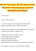 NR507 Final Exam 2027 &sol; NR 507 Week 8 Exam Advanced Pathophysiology Expected Questions and Answers &lpar;Latest 2026 &sol; 2027 Update&rpar; &lpar;Verified Answers&rpar;- Chamberlain