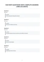 Far Parts Questions With Complete Answers &lpar;100&percnt; Accurate&rpar;