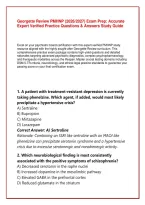 Georgette Review PMHNP &lpar;2026&sol;2027&rpar; Exam Prep&colon; Accurate Expert Verified Practice Questions & Answers Study Guide