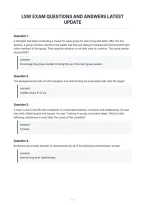 Lsw Exam Questions And Answers Latest&NewLine;Update&NewLine;