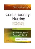  Contemporary Nursing Issues&comma; Trends&comma; and Management&comma; 7th Edition by Cherry and Jacob &ndash; Chapters 1&ndash;28