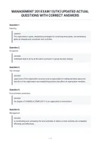 Management 201 Exam 1 &lpar;Utk&rpar; Updated Actual&NewLine;Questions With Correct Answers
