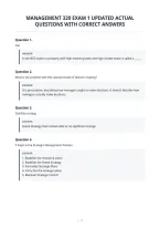 Management 320 Exam 1 Updated Actual&NewLine;Questions With Correct Answers&NewLine;