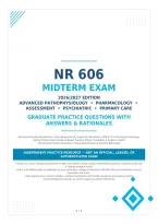 NR 606 Midterm Exam 2026&sol;2027 &vert; Advanced Pathophysiology&comma; Pharmacology & Assessment Practice Questions with Answers & Rationales &vert; Graded A&plus; &vert; Instant Download