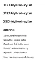 Cidesco Body Electrotherapy Exam Questions And Correct Answers With Rationales&period;pdf