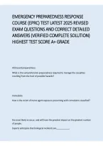 Emergency Preparedness Response Course &lpar;EPRC&rpar; Test &ndash; Latest 2025 Revised Exam