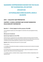 Saunders Comprehensive Review for the NCLEX-RN 9th Edition 2026&ndash;2027 &vert; NCLEX-RN Practice Questions and Answers&comma; Detailed Rationales&comma; Clinical Judgment&comma; NGN Exam Preparation&vert;Comprehensive Nursing Exam Revision