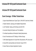 Arizona CR-10 Drywall Contractor Exam QUESTIONS AND CORRECT ANSWERS WITH RATIONALES&period;pdf