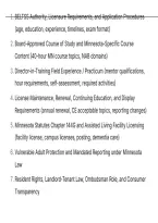 Minnesota Assisted Living Director Licensing Exam QUESTIONS AND CORRECT ANSWERS WITH