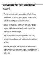 Portage Learning Pharmacology NURS 251 &ndash; Module 6 Exam QUESTIONS AND CORRECT ANSWERS WITH