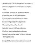 Washington &lpar;WA&rpar; Master Electrician 07 Nonresidential Maintenance Exam 2 QUESTIONS AND CORRECT