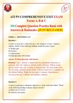 ATI PN Comprehensive Predictor 2026-2027&colon; 200 Practice Questions & Answers &lbrace;JUST RELEASED&rcub;