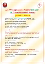 ATI PN Comprehensive Predictor 2026&sol;2027 Exit Exam 180 NGN-Style Questions with Answers & Rationales &lbrace;JUST RELEASED&rcub;&NewLine;&NewLine;