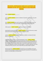 Mn Dental Jurisprudence Exam 2021 Questions And &NewLine;Answers Actual Test With Complete Solution&sol;100&percnt; &NewLine;Verified&period;