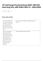 ATI Med Surg Proctored Exam 2023&comma; HESI RN Med-Surg Test&comma; MED SURG HESI V2 2024&ndash;2025