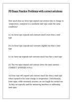 FS Exam Practice Problems with correct solutions