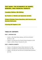 TEST BANK&colon; THE ECONOMICS OF MONEY&comma; BANKING&comma; AND FINANCIAL MARKETS&NewLine;Canadian Edition&comma; 8th Edition&NewLine;By Frederic S&period; Mishkin and Apostolos Serletis&NewLine;Original Multiple-Choice Questions with Answers and Detailed Rationales&NewLine;Covering All Chapters 1&ndash;26&NewLine;&lowbar;&lowbar;&lowbar;&lowbar;&lowbar;&lowbar;&lowbar;&lowbar;&lowbar;