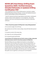 NGWA &lpar;EF&rpar; Mud Rotary Drilling Exam Questions 2026&sol;2027 &vert; Verified Answers&comma; Detailed Rationales & Updated Drilling Certification PDF