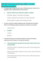 Galen College NUR 283 Final Exam Mock 2026 &vert; Nursing Practice Questions and Answers