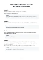 Wgu-C790 Expected Questions&NewLine;With Verified Answers