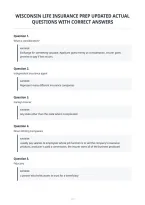 Wisconsin Life Insurance Prep Updated Actual&NewLine;Questions With Correct Answers