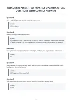 Wisconsin Permit Test Practice Updated Actual&NewLine;Questions With Correct Answers