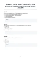 Workday Report Writer Knowledge Check&NewLine;Updated Actual Exam Questions And Correct&NewLine;Answers