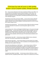 CTCM Study Test with all Correct & 100&percnt; Verified Answers &vert;Actual Complete Update &vert;Already Graded A&plus;