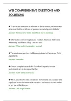 Wsi Comprehensive Questions And&NewLine;Solutions