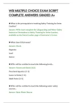 Wsi Multiple Choice Exam Script&NewLine;Complete Answers Graded A&plus;