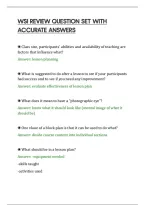 Wsi Review Question Set With&NewLine;Accurate Answers&NewLine;