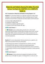 Maternity and Pediatric Nursing 4th Edition Ricci Kyle &NewLine;Carman Test Bank ALL CHAPTER 1-51 &vert; COMPLETE &NewLine;GUIDE A&plus;