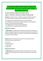 Test Bank Safe Maternity & Pediatric Nursing Care &NewLine;Second Edition by Luanne Linnard-Palmer Chapter 1&NewLine;38&vert;Complete Guide A&plus;