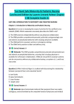 Test Bank Safe Maternity & Pediatric Nursing &NewLine;CareSecond Edition by Luanne Linnard-Palmer Chapter &NewLine;1-38 Complete Guide A&plus;