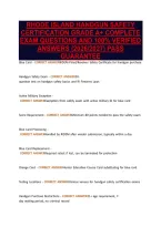 Rhode Island Handgun Safety&NewLine;Certification Grade A&plus; Complete&NewLine;Exam Questions And 100&percnt; Verified&NewLine;Answers &lpar;2026&sol;2027&rpar; Pass&NewLine;Guarantee