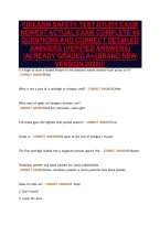 Firearm Safety Test Study Exam&NewLine;Newest Actual Exam Complete 60&NewLine;Questions And Correct Detailed&NewLine;Answers &lpar;Verified Answers&rpar;&NewLine;&vert;Already Graded A&plus;&vert;&vert;Brand New&NewLine;Version 2026&excl;&excl;&excl;