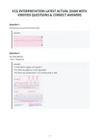 Ecg Interpretation Latest Actual Exam With&NewLine;Verified Questions & Correct Answers&NewLine;