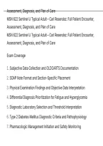MSN 622 Sentinel U Typical Adult &ndash; Carl Resendez Full Patient Encounter&comma; Assessment&comma; Diagnosis&comma; and Plan o